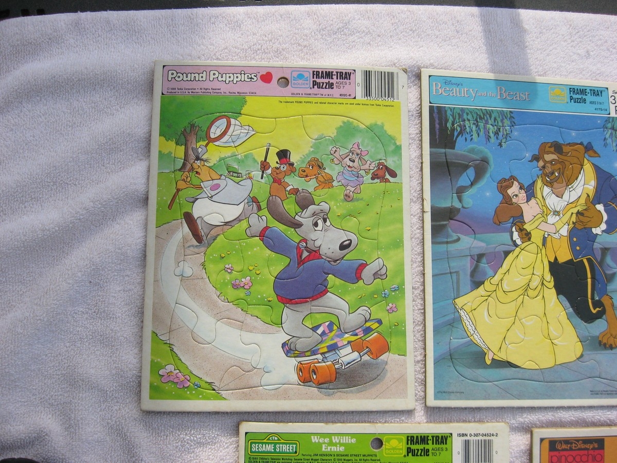 Lot Of 5 Vintage Frame Tray Puzzles Rocketeer Pinocchio Pound Puppies Etc EBay Lot Of 5 Vintage Frame Tray Puzzles Rocketeer Pinocchio Pound Puppies Etc EBay
