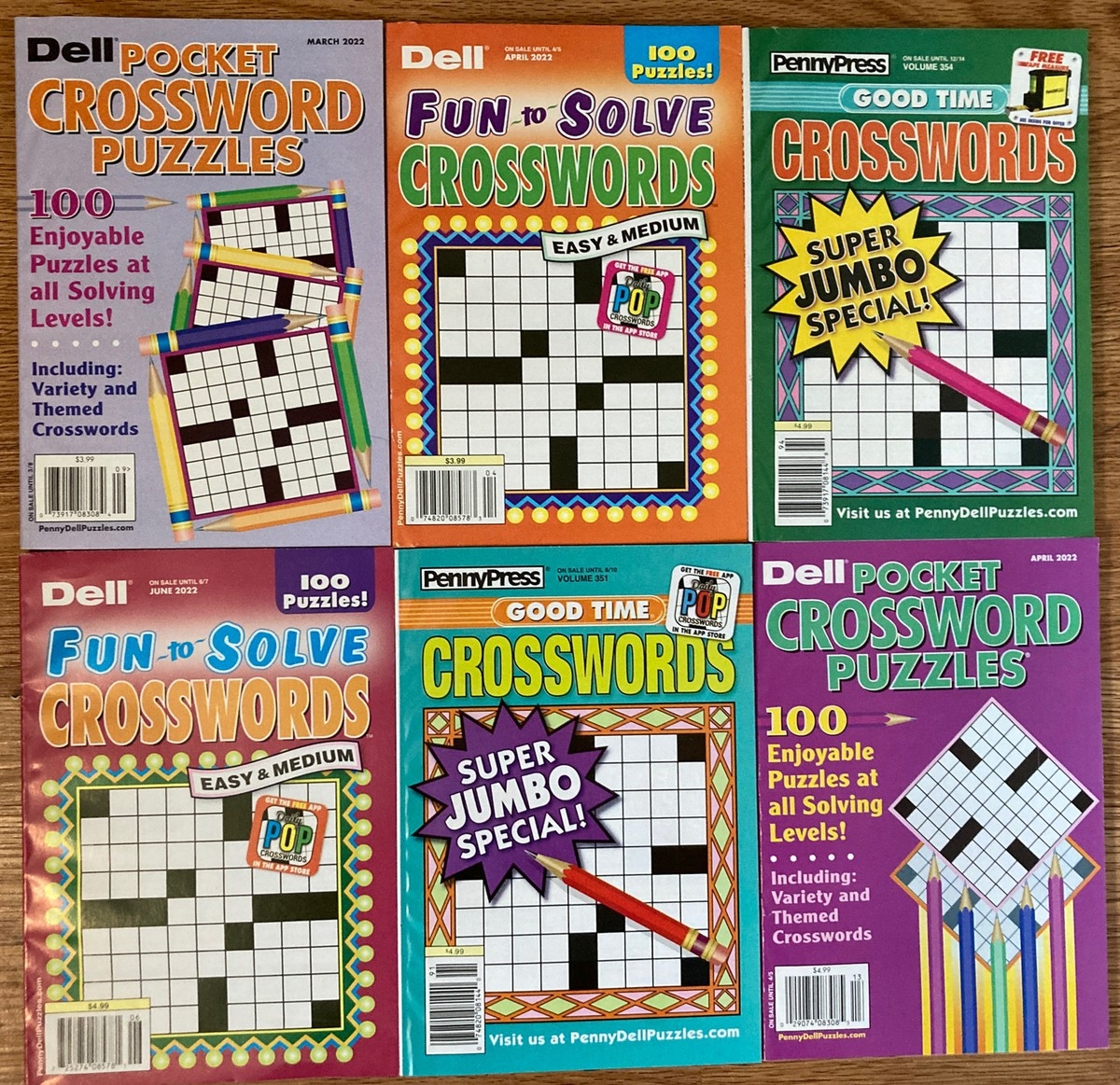 Lot Of 6 Dell Penny Press Crossword Puzzle Books Pocket Good Time Fun Solve D8 EBay Lot Of 6 Dell Penny Press Crossword Puzzle Books Pocket Good Time Fun Solve D8 EBay