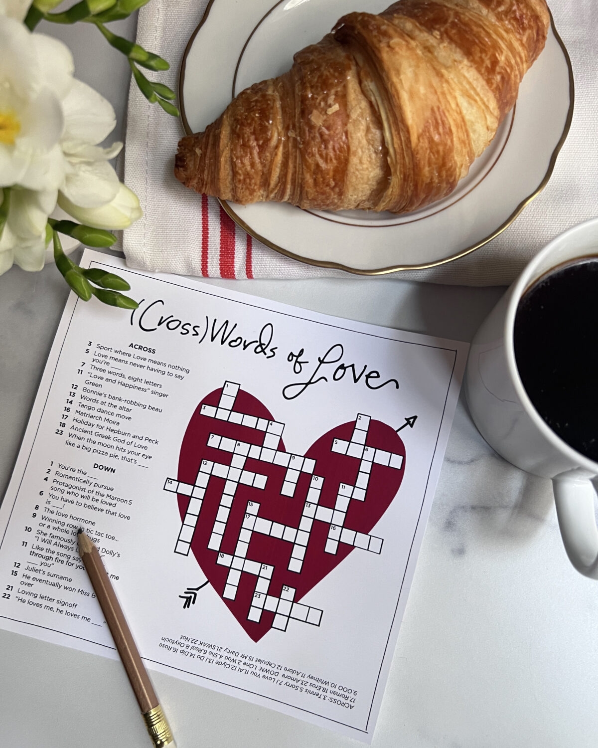 Love Crossword Game Love Crossword Game