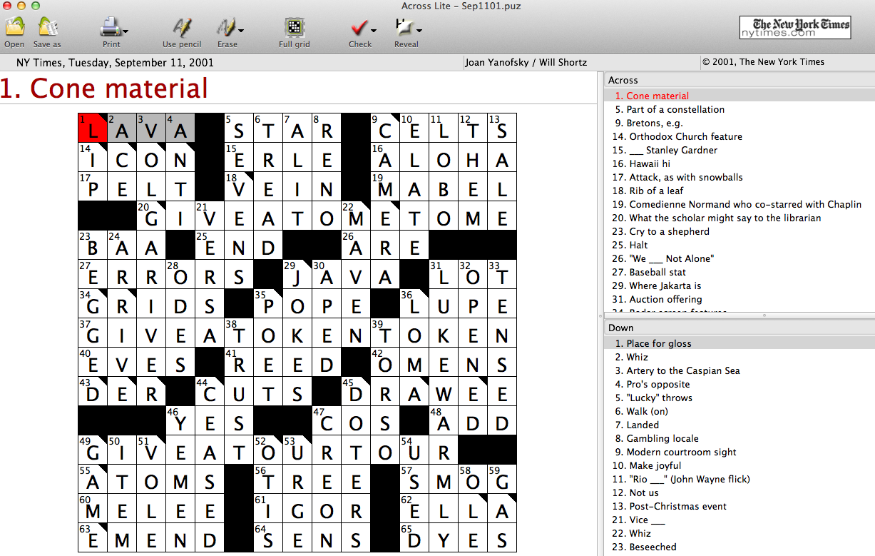 M A Peel 9 11 And The New York Times Crossword Puzzle 15 Years Day By Day M A Peel 9 11 And The New York Times Crossword Puzzle 15 Years Day By Day