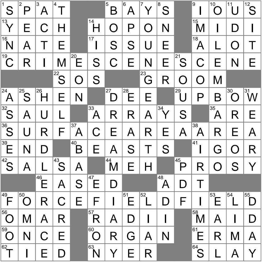 Maintain A Lab Coat Crossword Clue Archives LAXCrossword