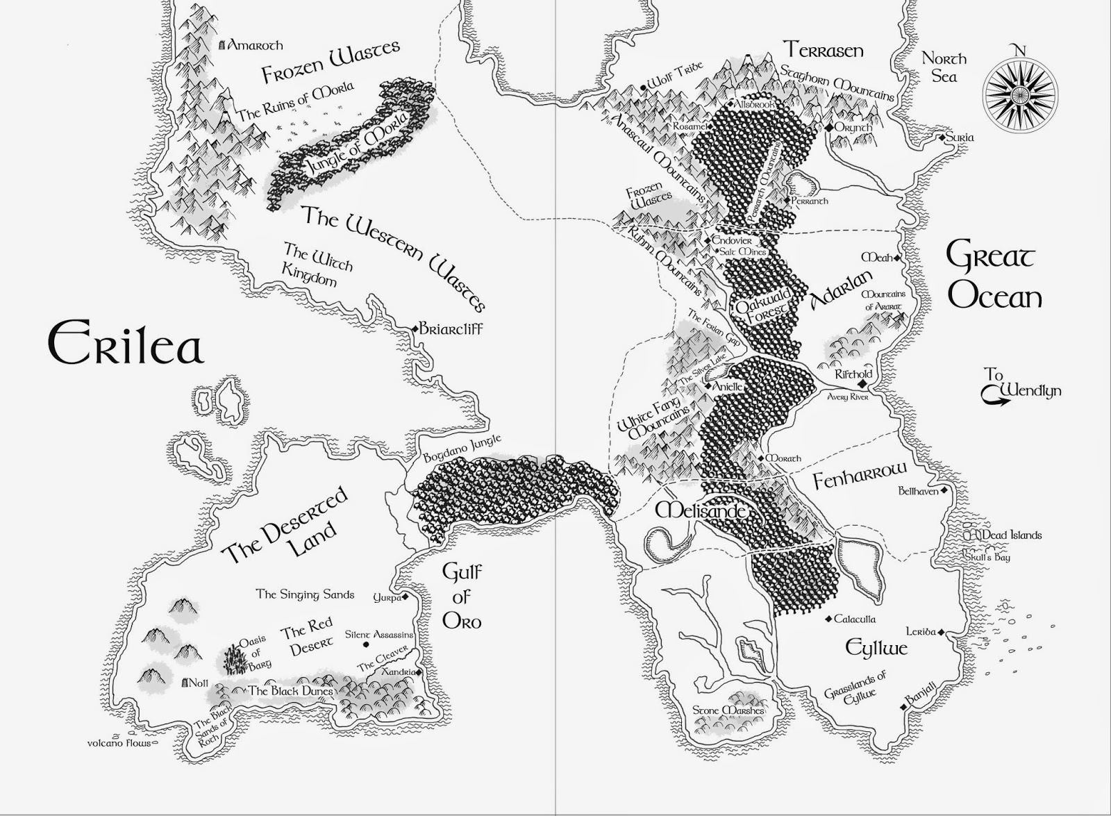 Map Of Erilea Throne Of Glass Map Of Erilea Throne Of Glass