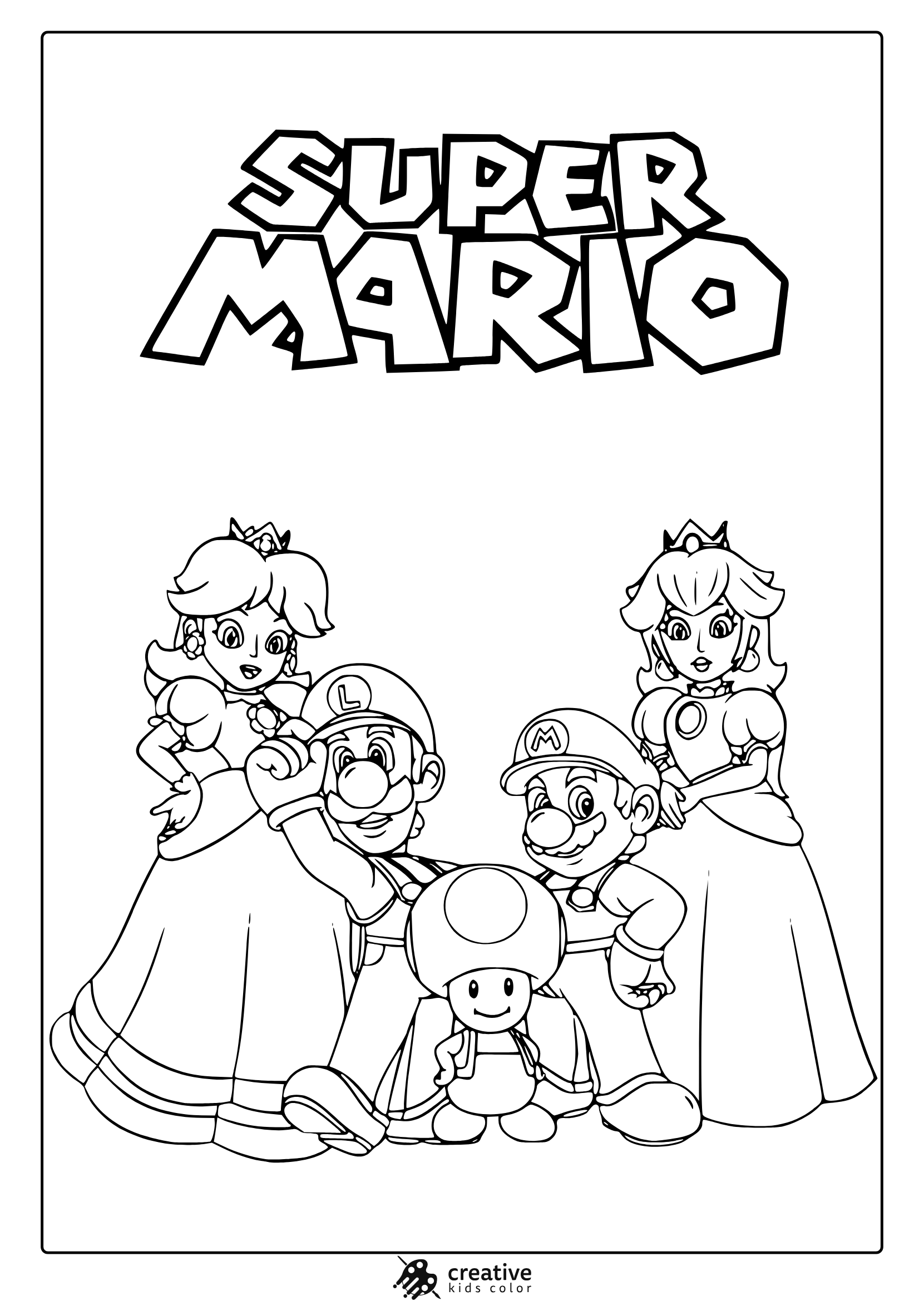 Mario Coloring Pages 25 Free Printable PDF