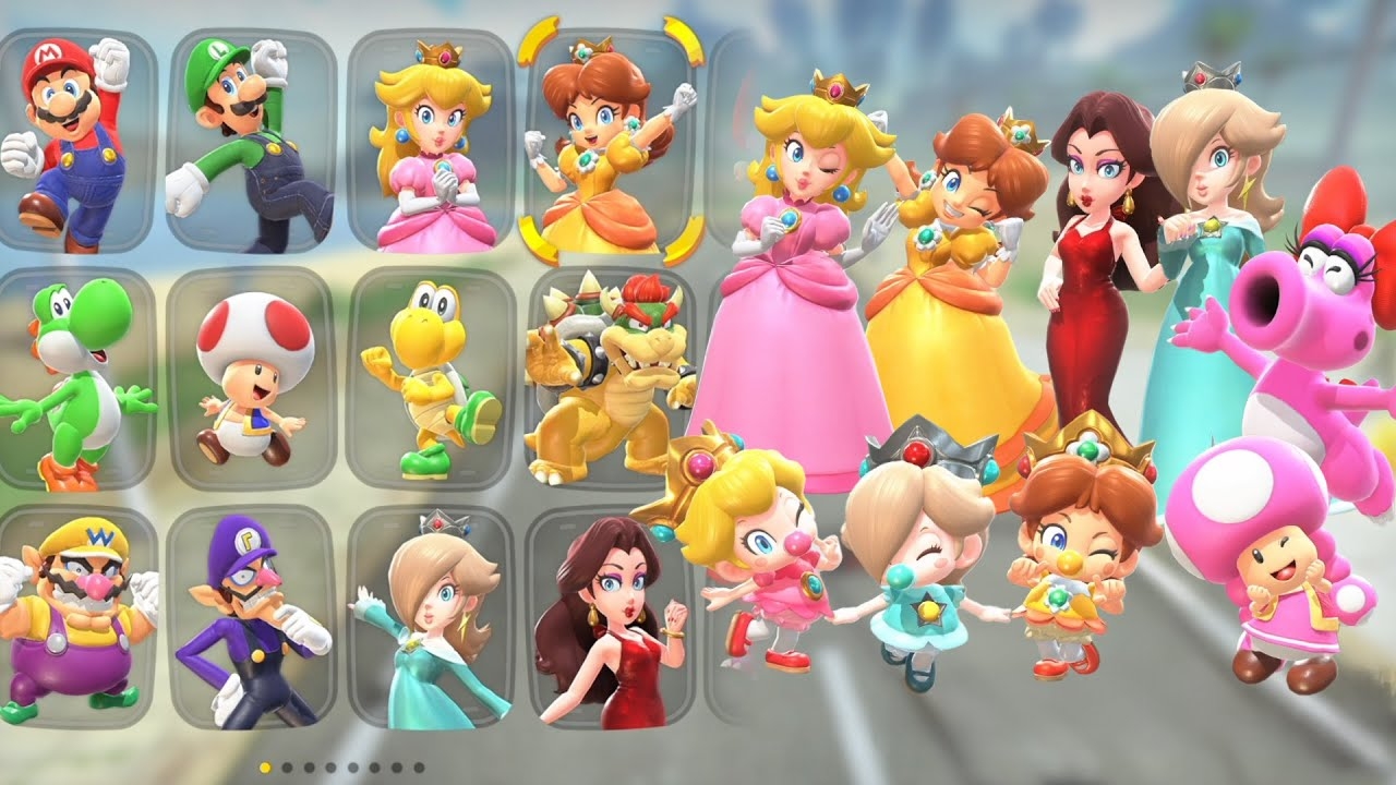 super mario female characters