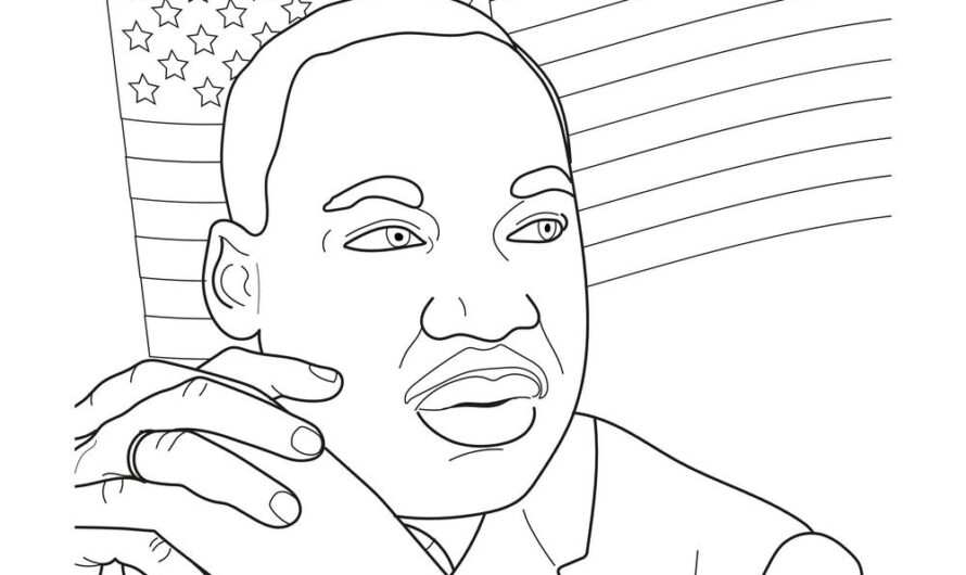 Martin Luther King Coloring Page