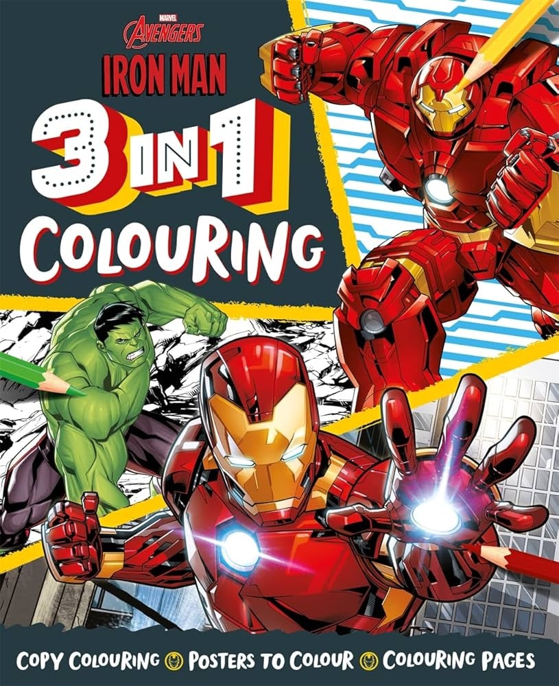 Marvel Avengers Iron Man 3 In 1 Colouring Marvel Entertainment International Ltd 9781803686813 Amazon Books Marvel Avengers Iron Man 3 In 1 Colouring Marvel Entertainment International Ltd 9781803686813 Amazon Books