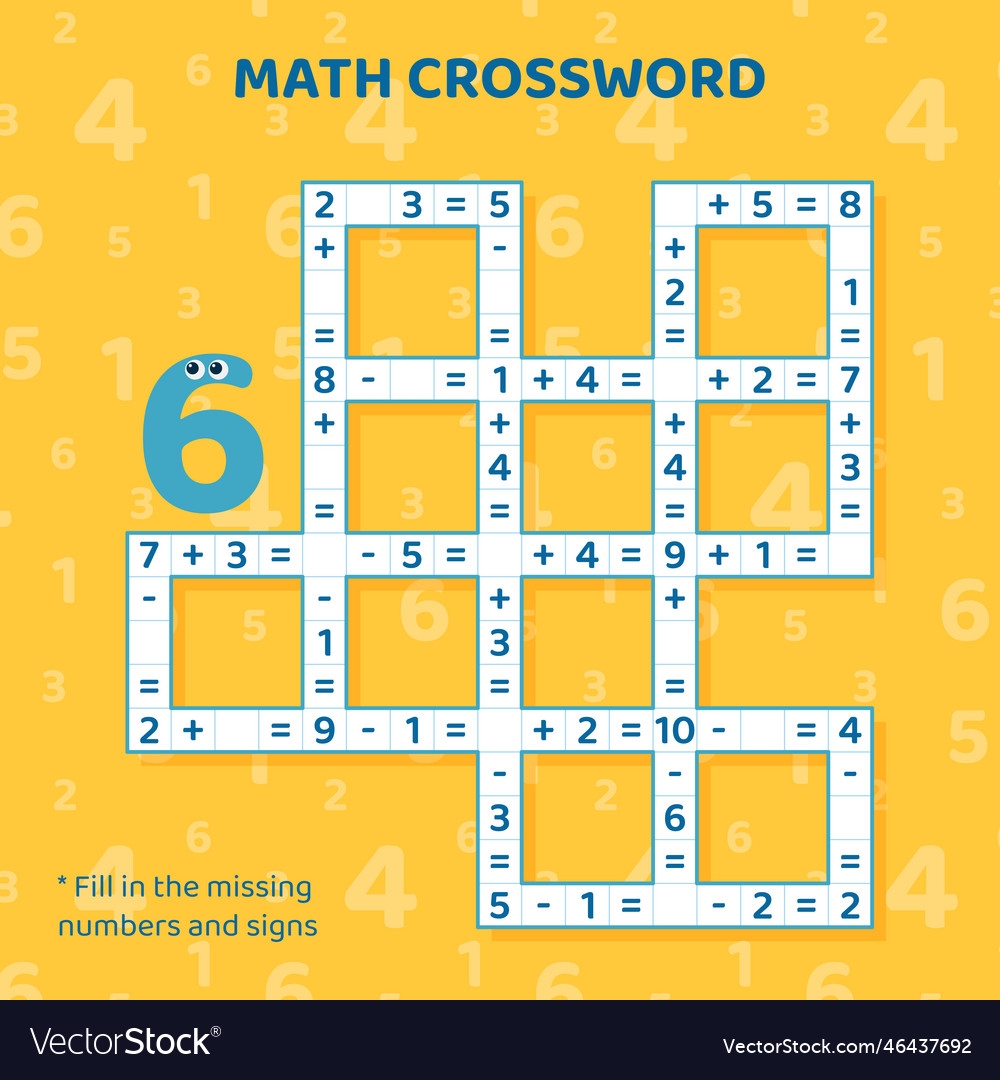 Math Addition Subtraktion Crossword Puzzle F r K Math Addition Subtraktion Crossword Puzzle F r K