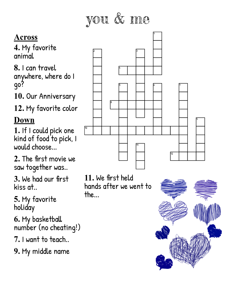 Memories Friendship Test Crossword WordMint Memories Friendship Test Crossword WordMint