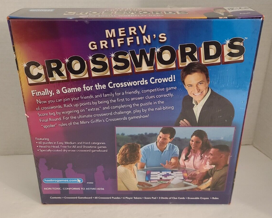 Merv Griffin s Crosswords Game By Parker Bros 2008 Edition SEALED NEW EBay Merv Griffin s Crosswords Game By Parker Bros 2008 Edition SEALED NEW EBay