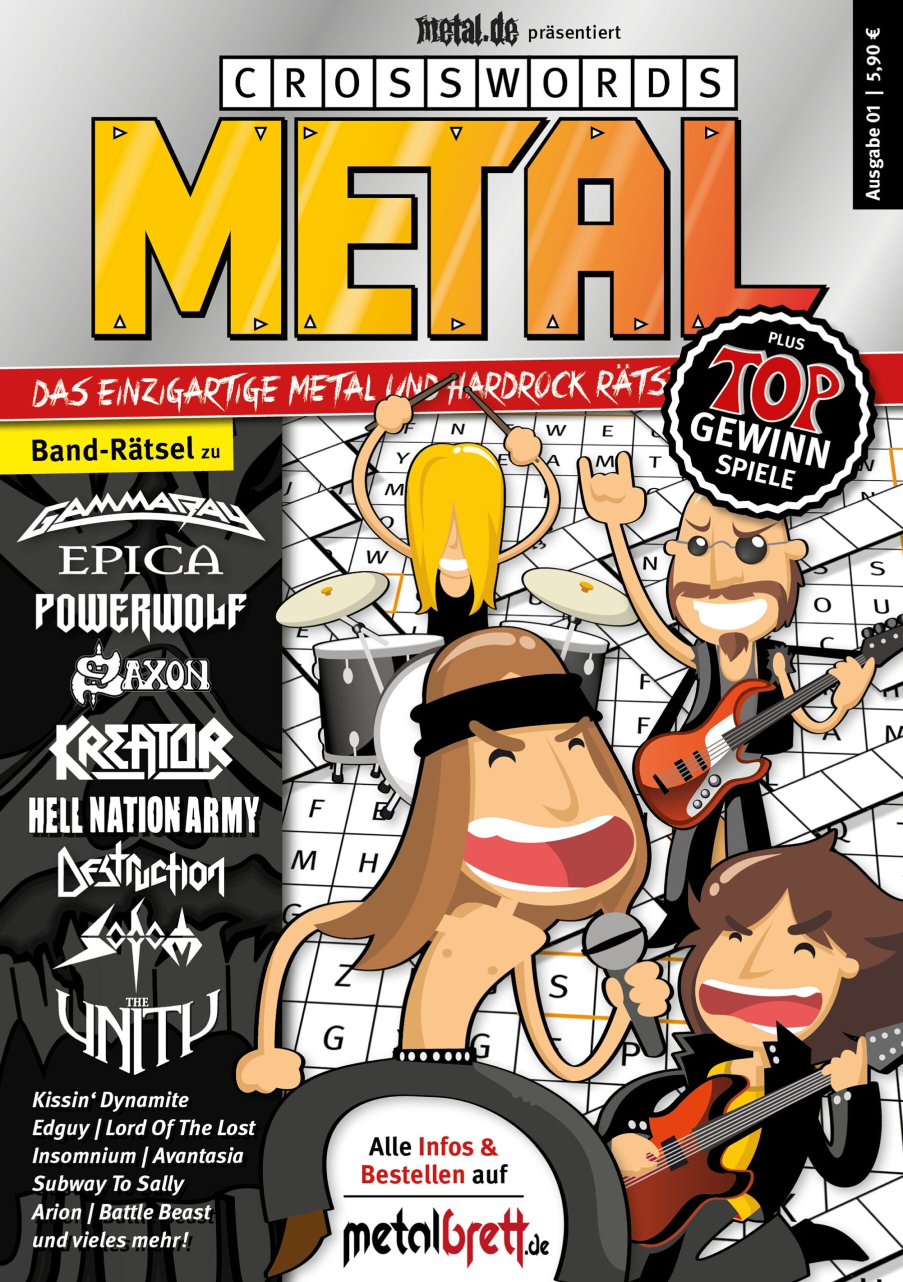 Metal Crosswords Der Metallische R tselspa Metal de