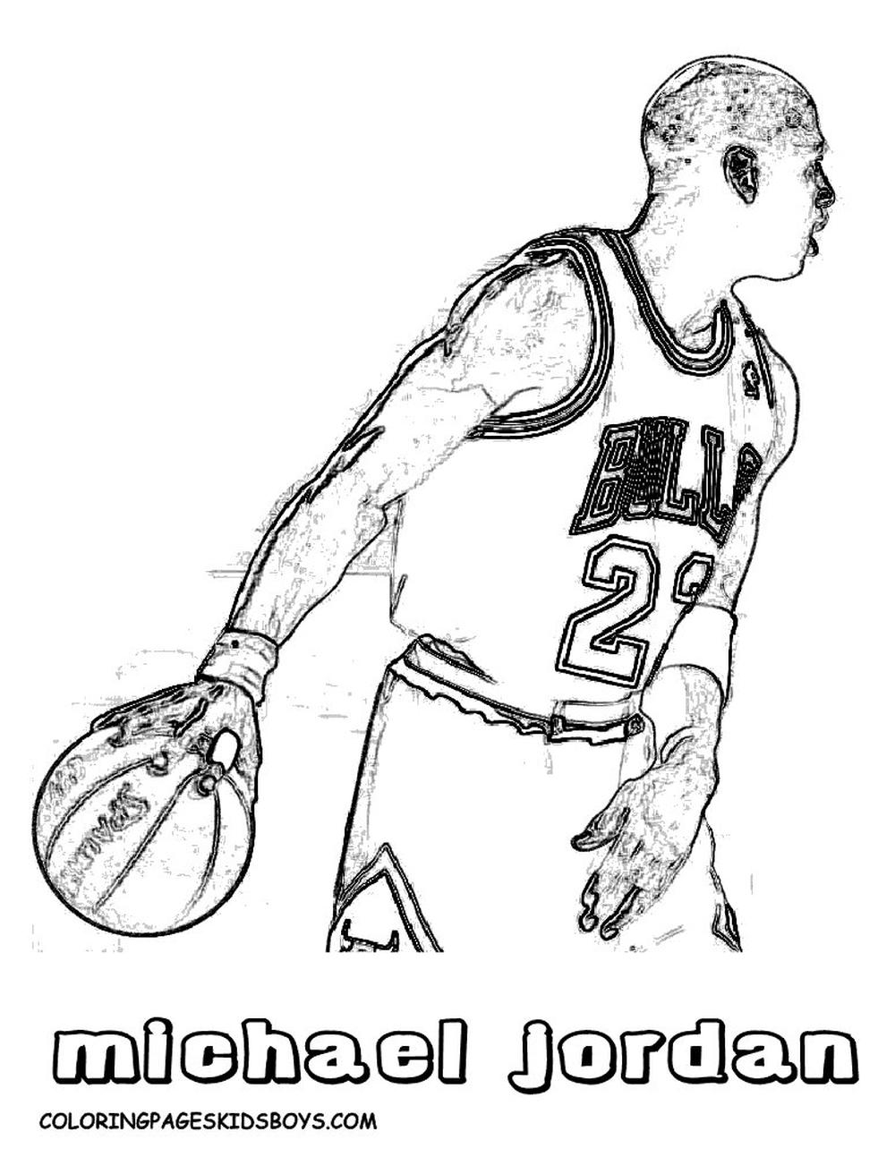 michael jordan coloring pages