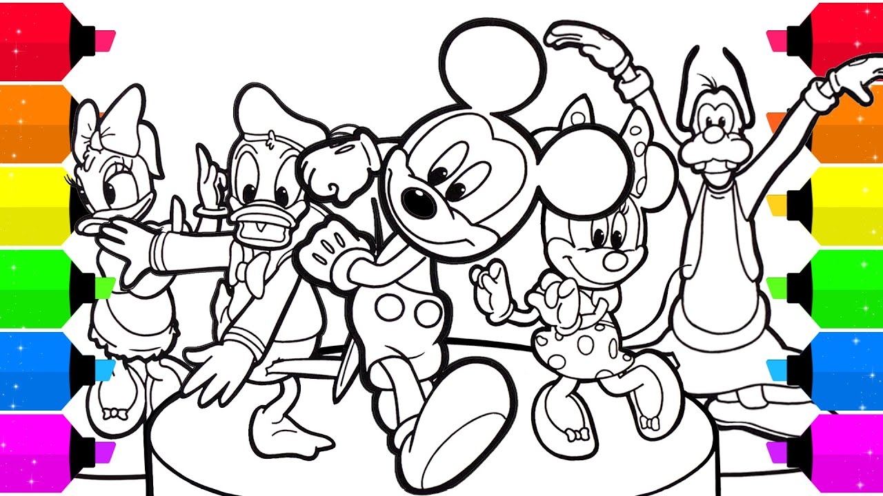 Mickey Mouse Clubhouse Coloring Pages Disney Junior YouTube Mickey Mouse Clubhouse Coloring Pages Disney Junior YouTube