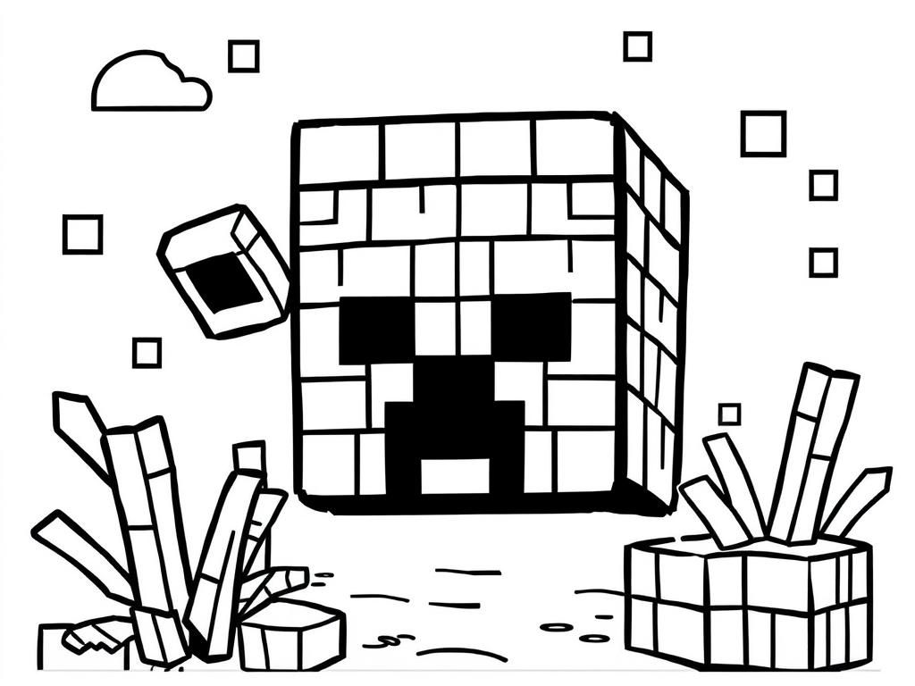 Minecraft Creeper Coloring Page Free Printable Coloring Page Minecraft Creeper Coloring Page Free Printable Coloring Page