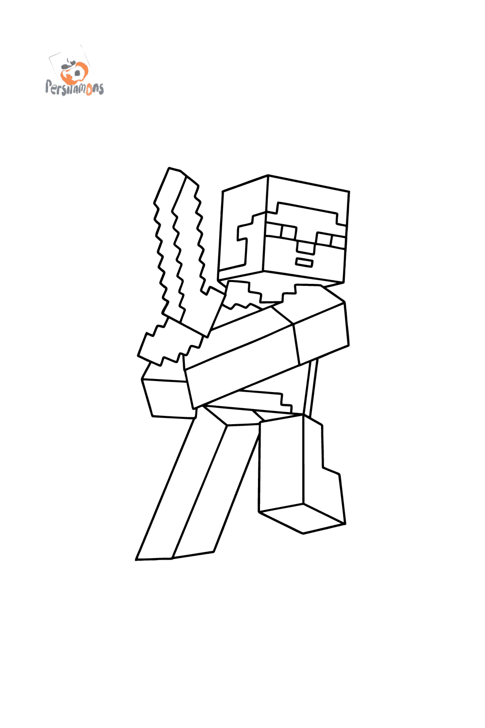 Minecraft Steve Coloring Page Online And Print For Free Minecraft Steve Coloring Page Online And Print For Free