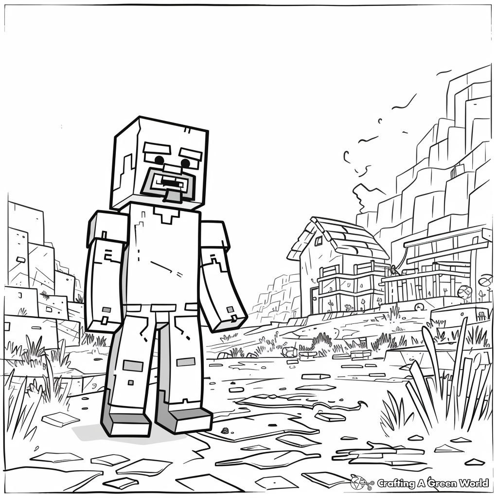 steve minecraft coloring page steve minecraft coloring page