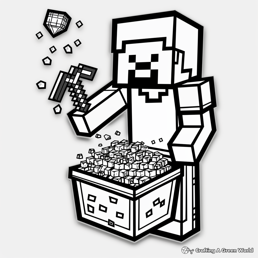 minecraft steve coloring pages minecraft steve coloring pages