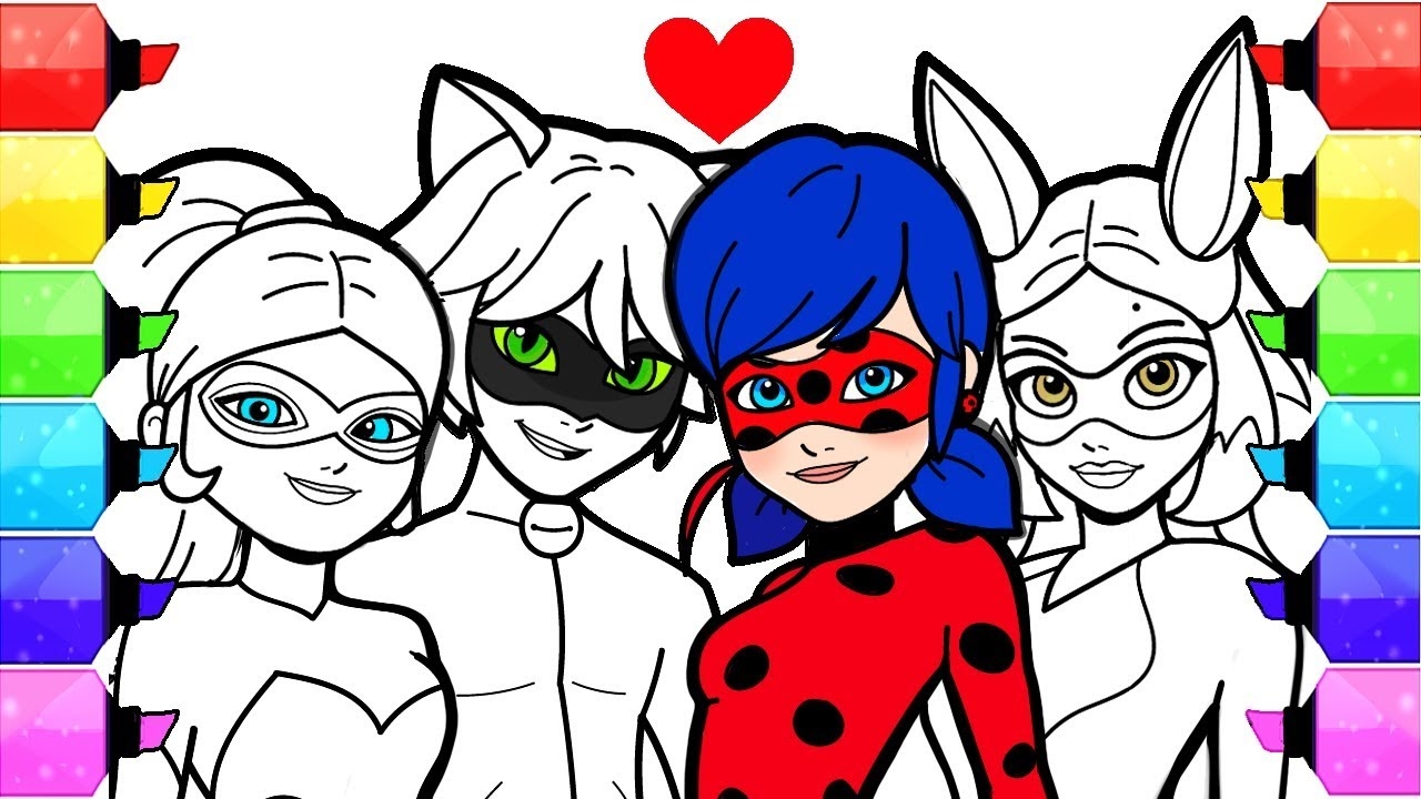 miraculous ladybug coloring pages