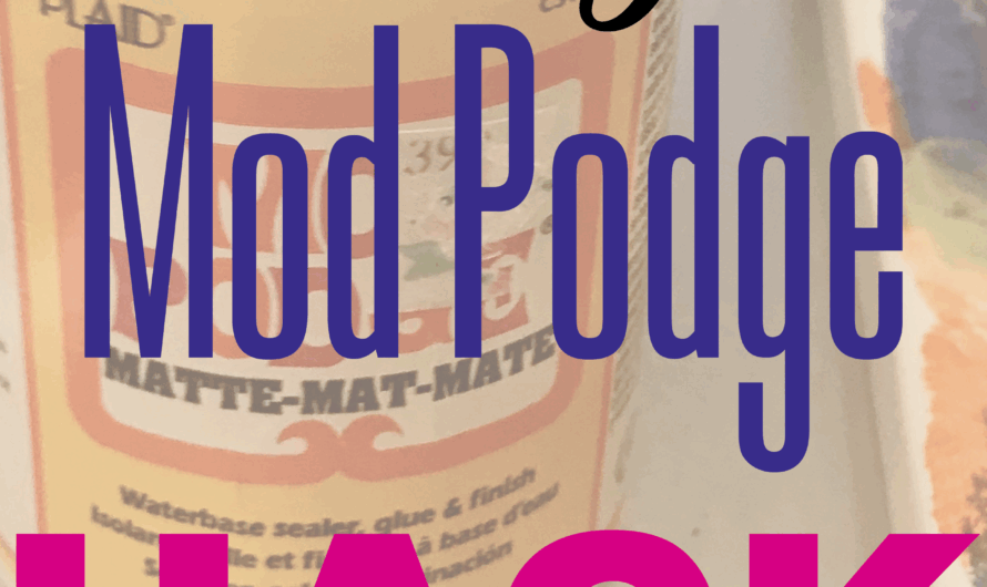 How Long Does Modge Podge Take To Dry