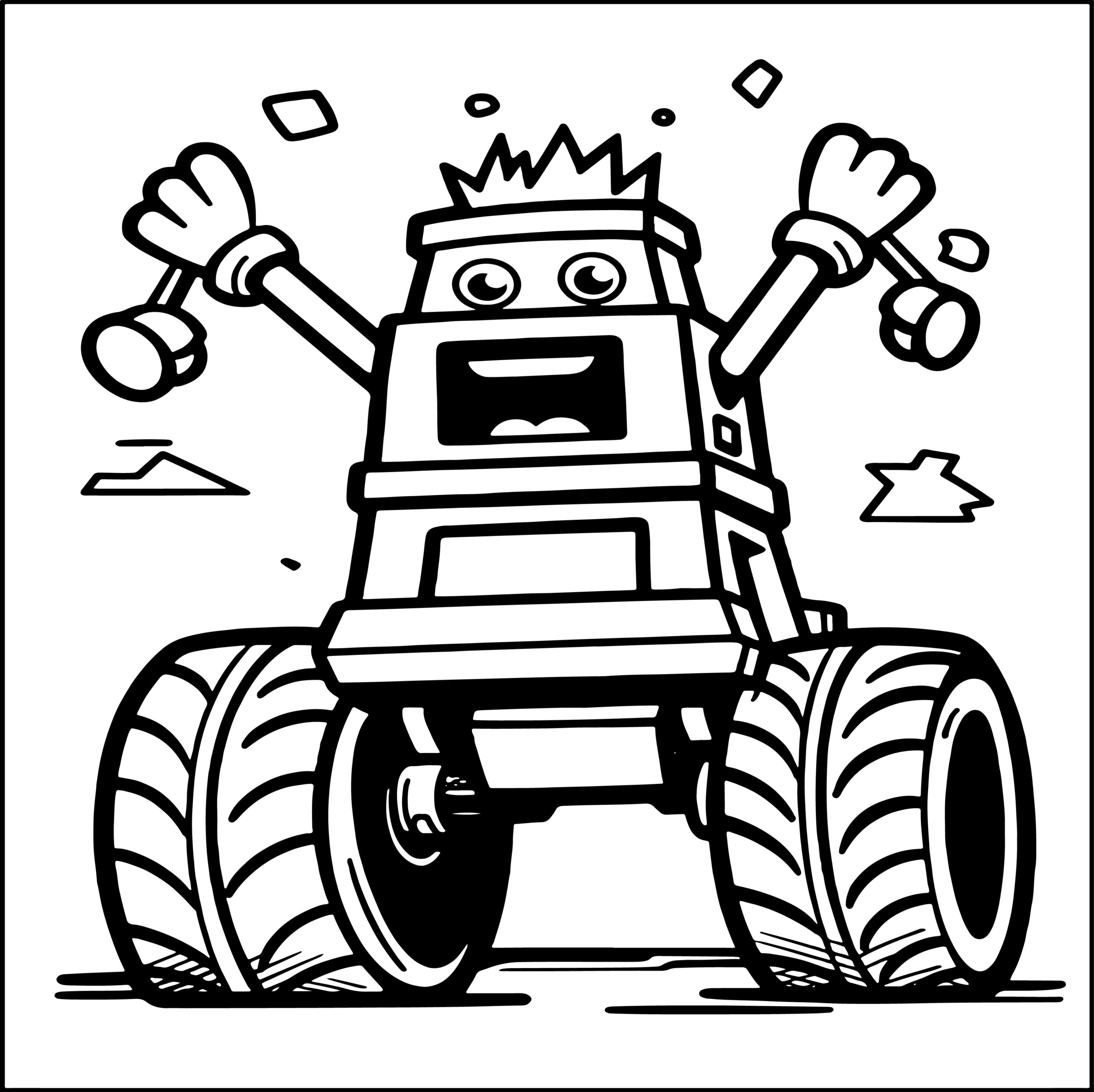 monster truck color page monster truck color page