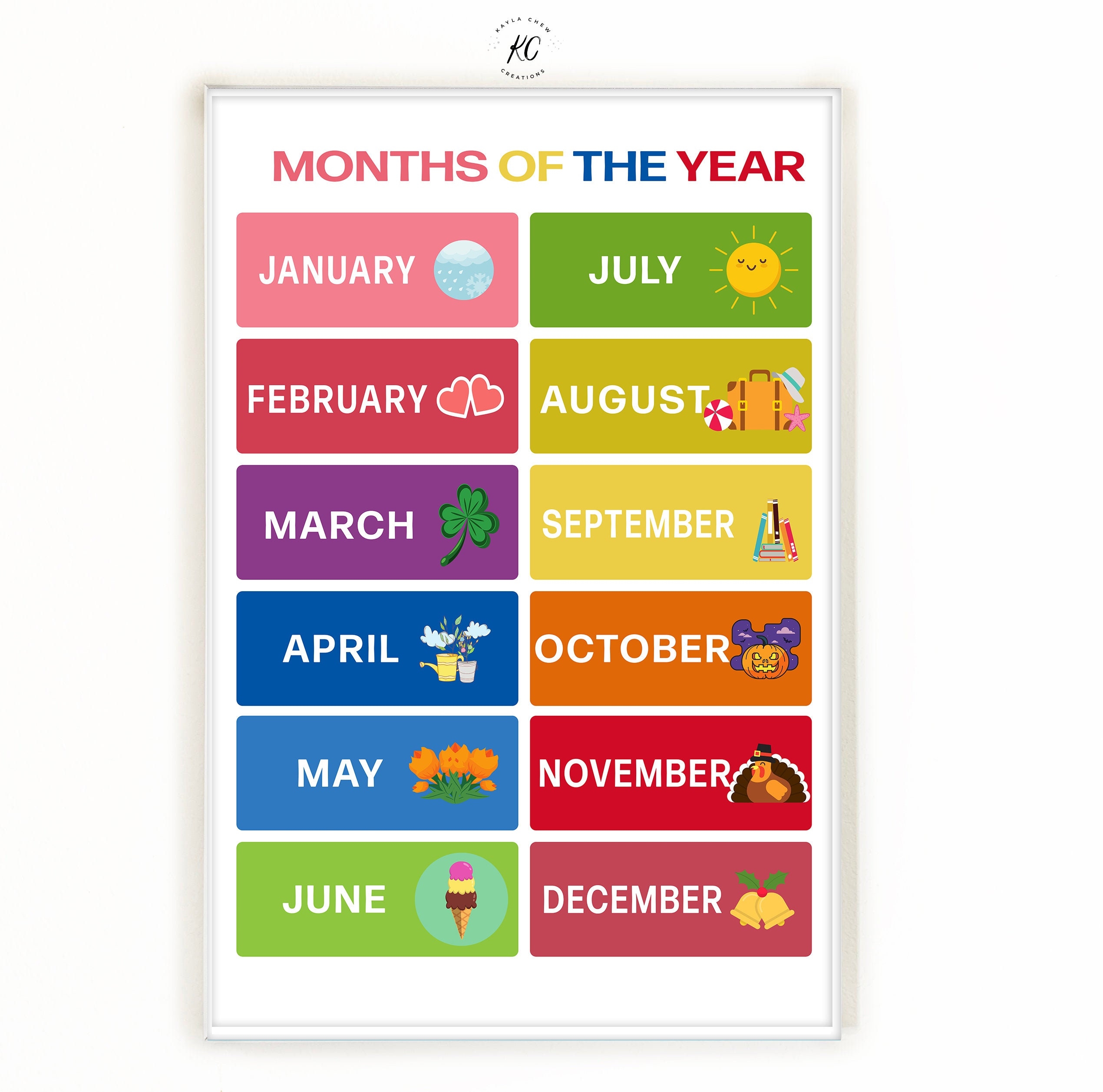 Months Of The Year Printable Poster Nursery Art Preschool Poster Homeschool Print Classroom Decor Printable Playroom Print Kids Poster Etsy Months Of The Year Printable Poster Nursery Art Preschool Poster Homeschool Print Classroom Decor Printable Playroom Print Kids Poster Etsy