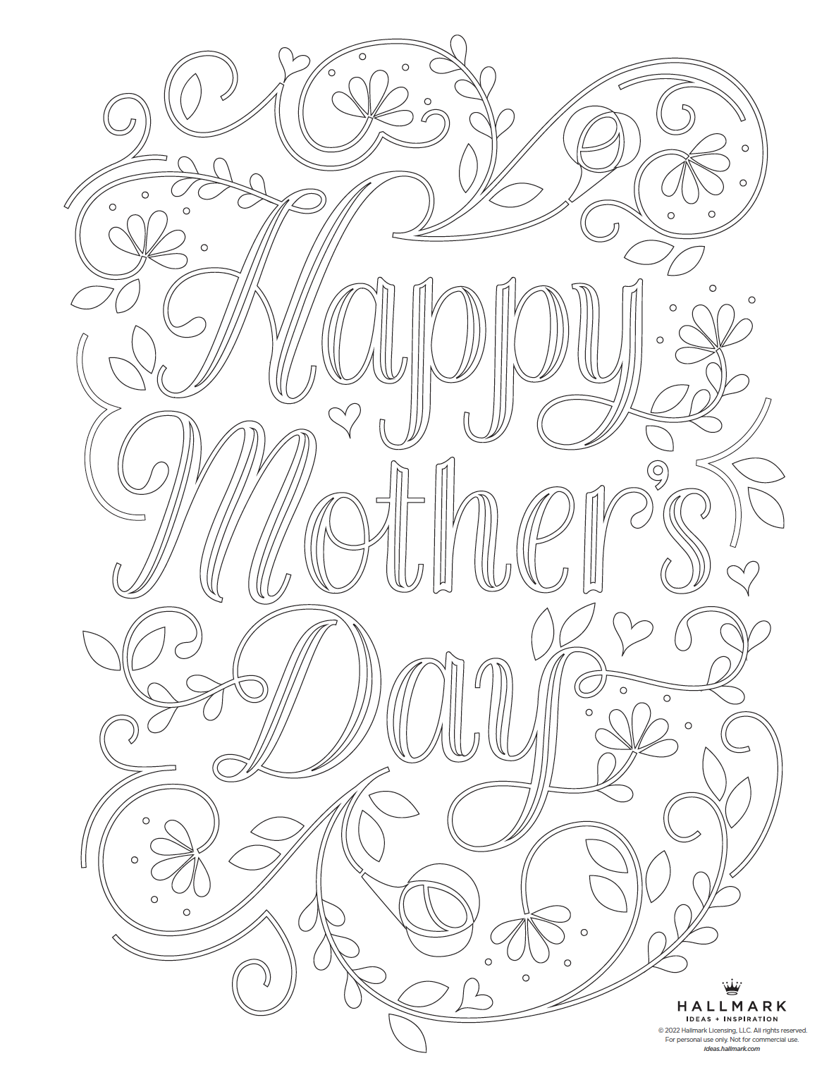 mothers day coloring pages mothers day coloring pages