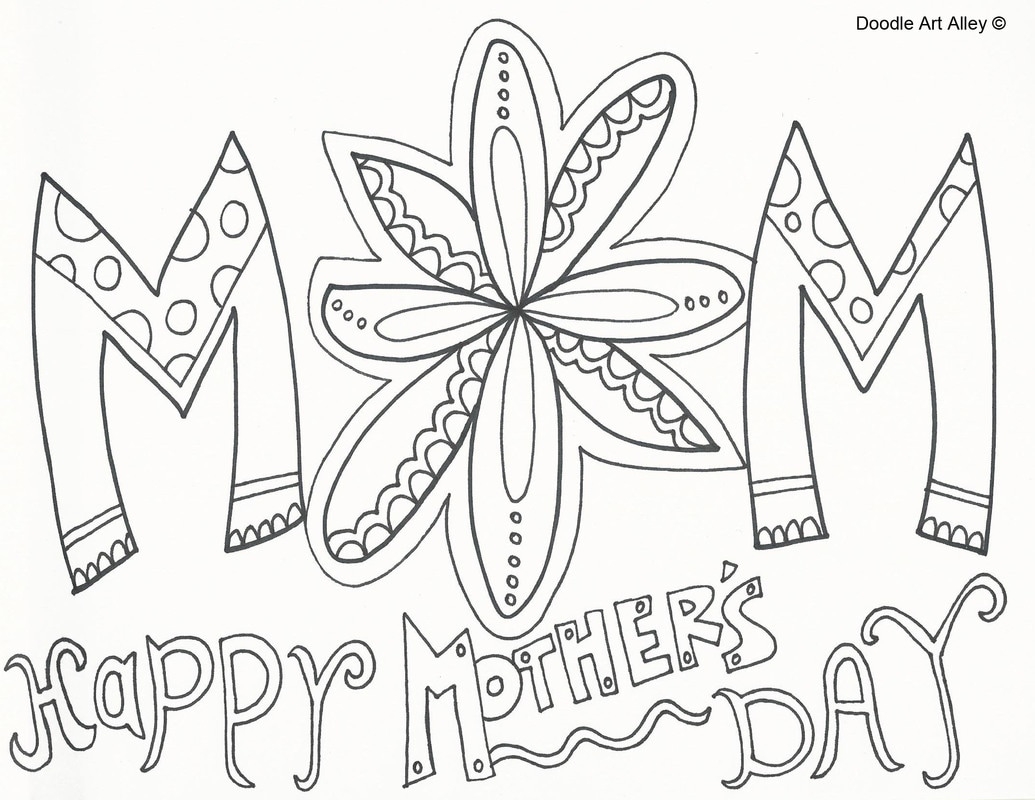 Mothers Day Coloring Pages DOODLE ART ALLEY Mothers Day Coloring Pages DOODLE ART ALLEY