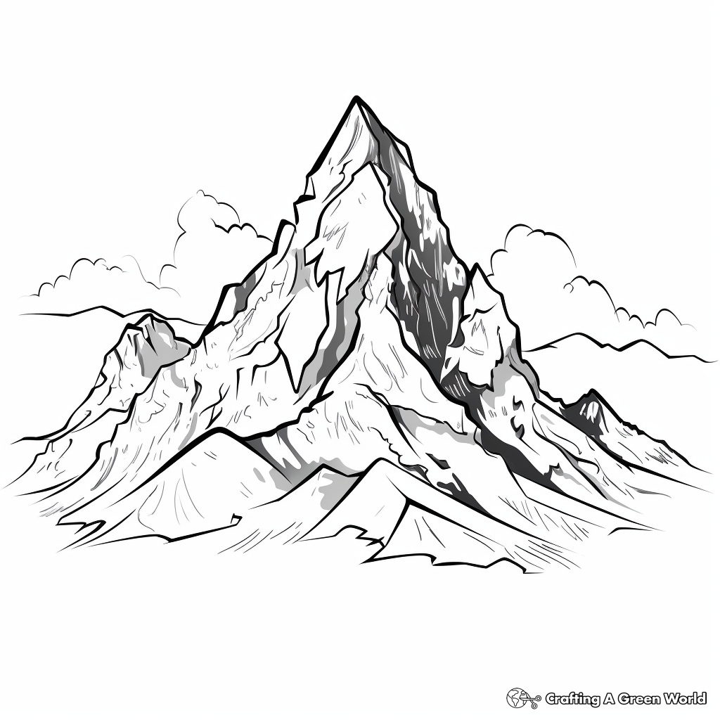 Mountain Coloring Pages Free Printable Mountain Coloring Pages Free Printable