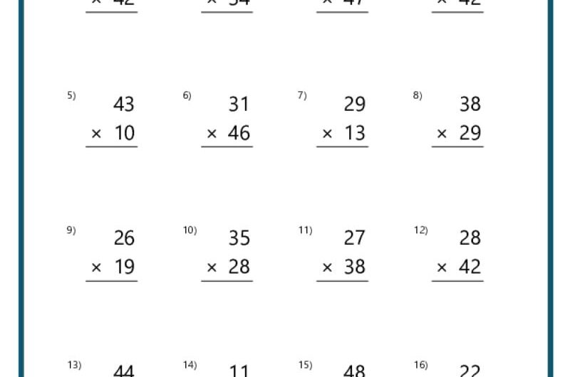 K-12 Free Printable Worksheets