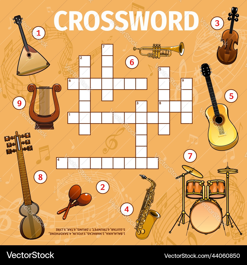 Musical Instruments And Sound Waves Crossword Grid Musical Instruments And Sound Waves Crossword Grid