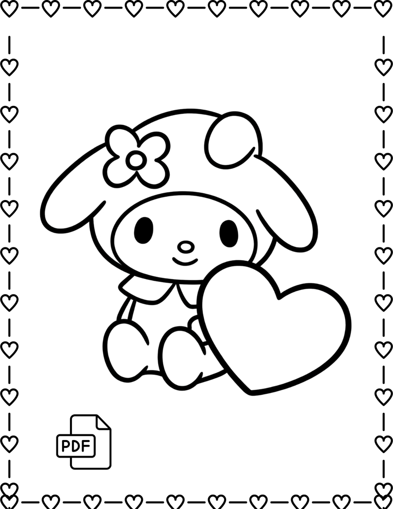 My Melody Coloring Pages For Kids Cute Adorable And Kawaii Sanrio Bunny Fun With Printable Designs For Creative Play Coloring Page Kids Teachers Art s Ko fi Shop My Melody Coloring Pages For Kids Cute Adorable And Kawaii Sanrio Bunny Fun With Printable Designs For Creative Play Coloring Page Kids Teachers Art s Ko fi Shop