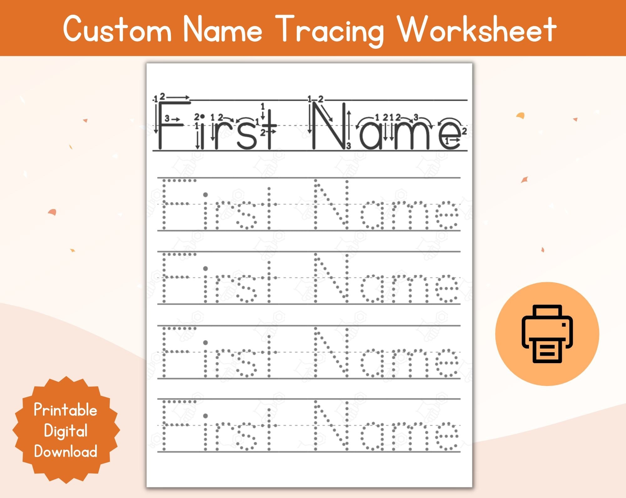Name Tracing Custom Worksheet Personalized First Name Tracing Name Worksheet Name Tracing Printable Etsy Name Tracing Custom Worksheet Personalized First Name Tracing Name Worksheet Name Tracing Printable Etsy