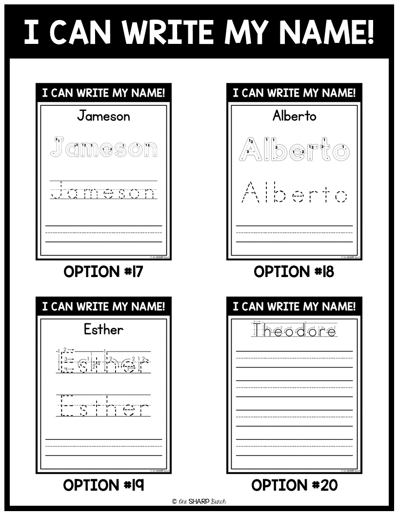 Name Tracing Editable Name Practice Mats Name Activities Name Writing One Sharp Bunch Name Tracing Editable Name Practice Mats Name Activities Name Writing One Sharp Bunch