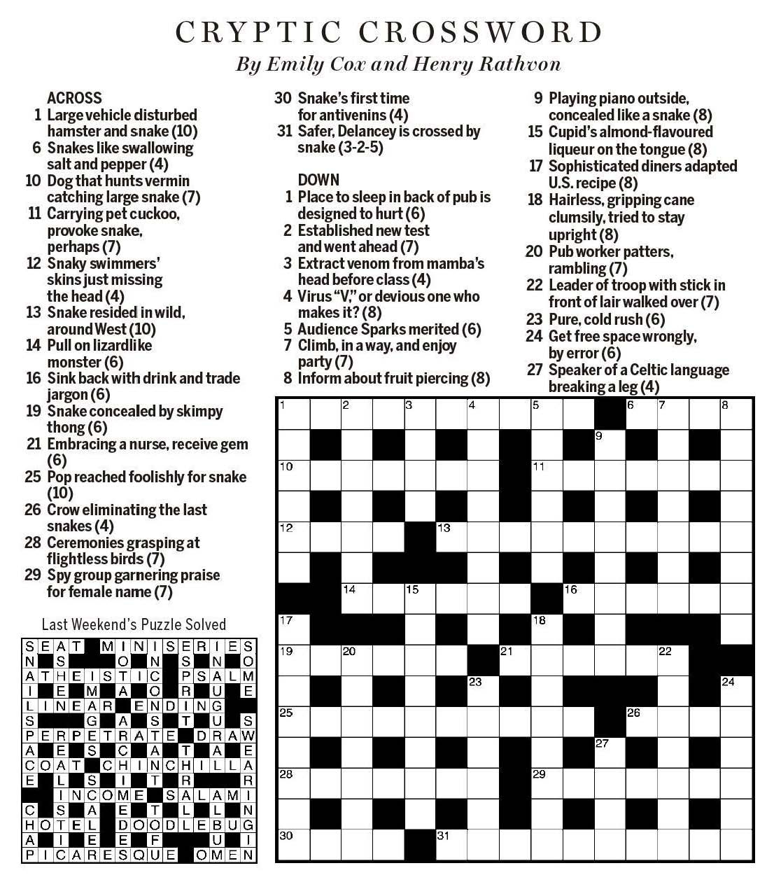 National Post Cryptic Crossword Forum Saturday March 16 2019 Gift Of St Patrick National Post Cryptic Crossword Forum Saturday March 16 2019 Gift Of St Patrick