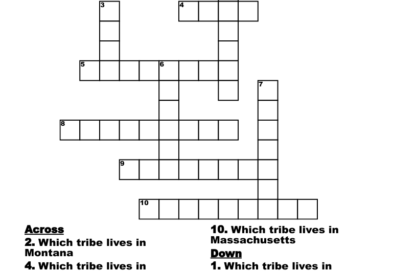 Arizona Tribe Crossword