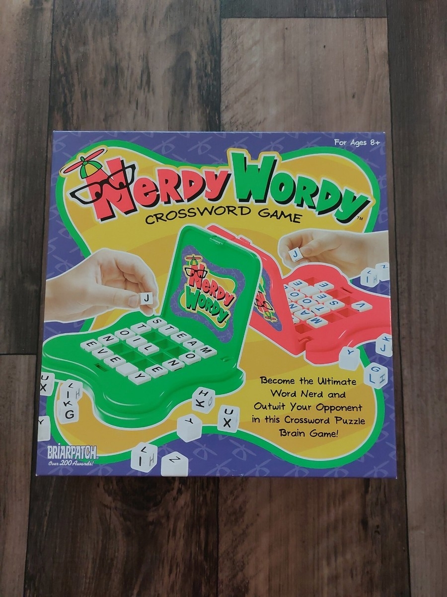 NERDY WORDY Crossword Puzzle Brain Game Briarpatch Complete EBay