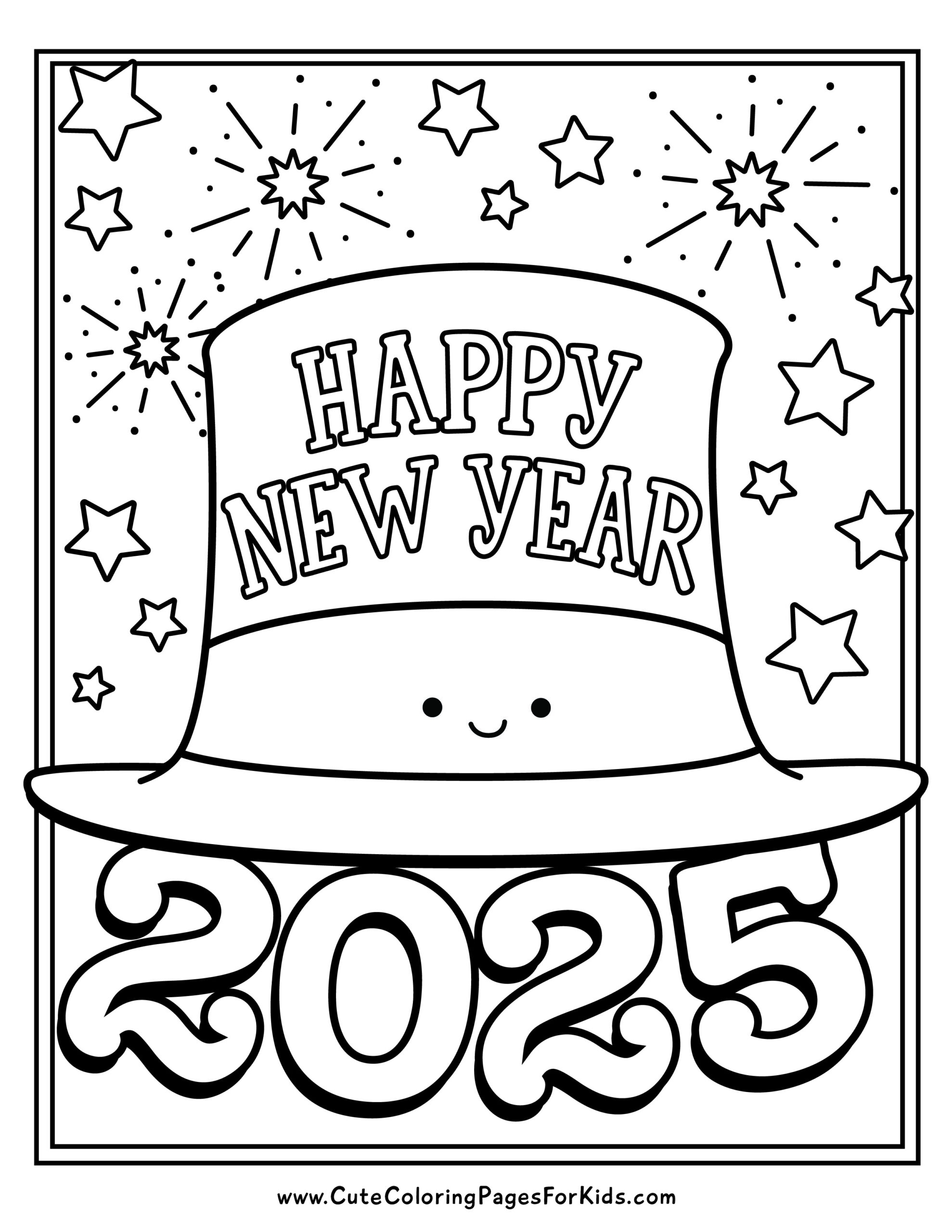 New Year s Coloring Pages Free Printables For 2025 Cute Coloring Pages For Kids New Year s Coloring Pages Free Printables For 2025 Cute Coloring Pages For Kids
