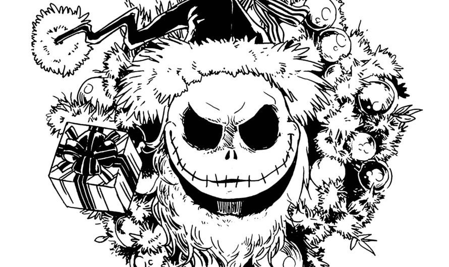 Jack Skeleton Coloring Pages