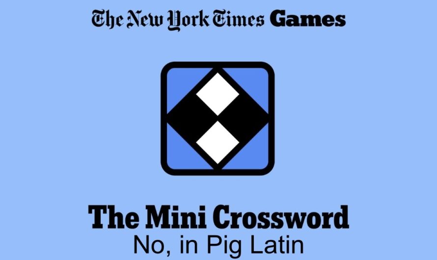 No In Pig Latin Crossword