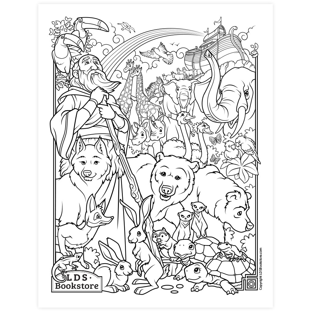 Noah And The Ark Coloring Page Printable Noah And The Ark Coloring Page Printable