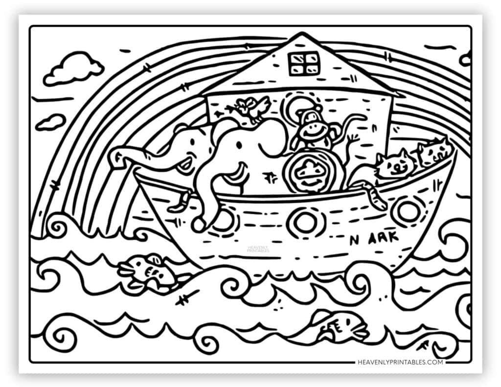 Noahs Ark Coloring Pages Free PDF Printables Heavenly Printables Noahs Ark Coloring Pages Free PDF Printables Heavenly Printables