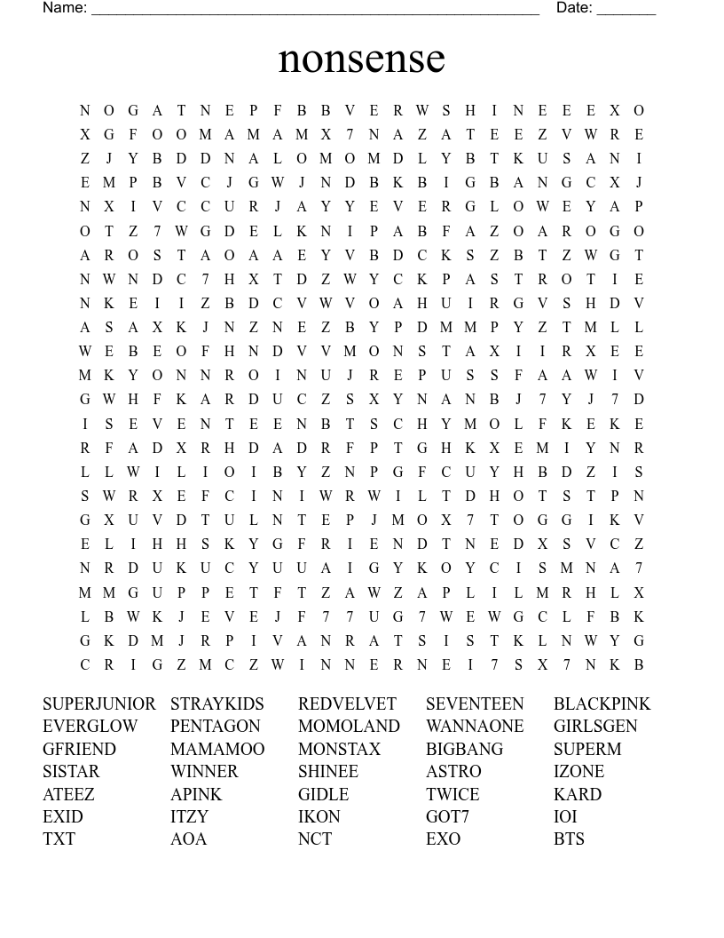 Nonsense Word Search WordMint Nonsense Word Search WordMint