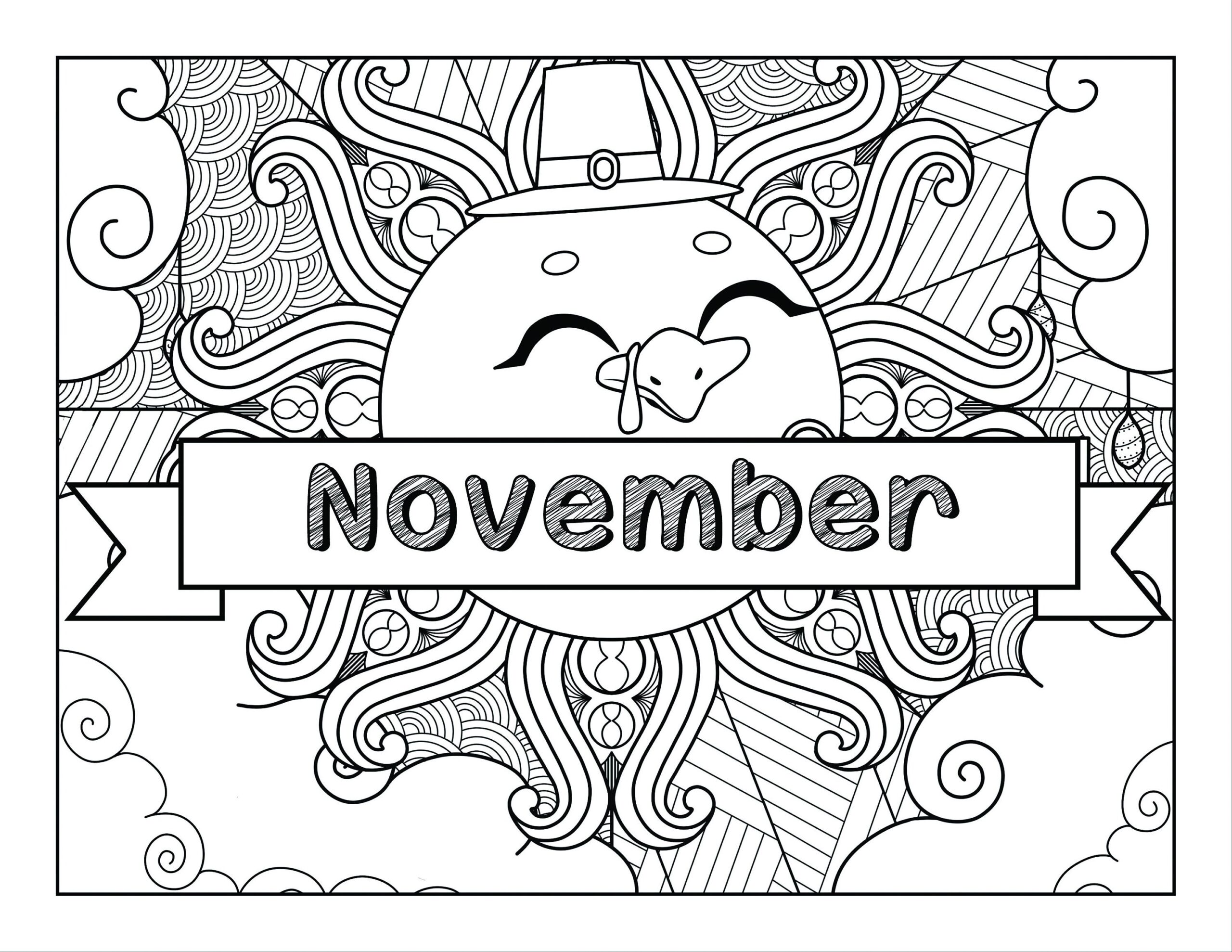 coloring pages for november coloring pages for november