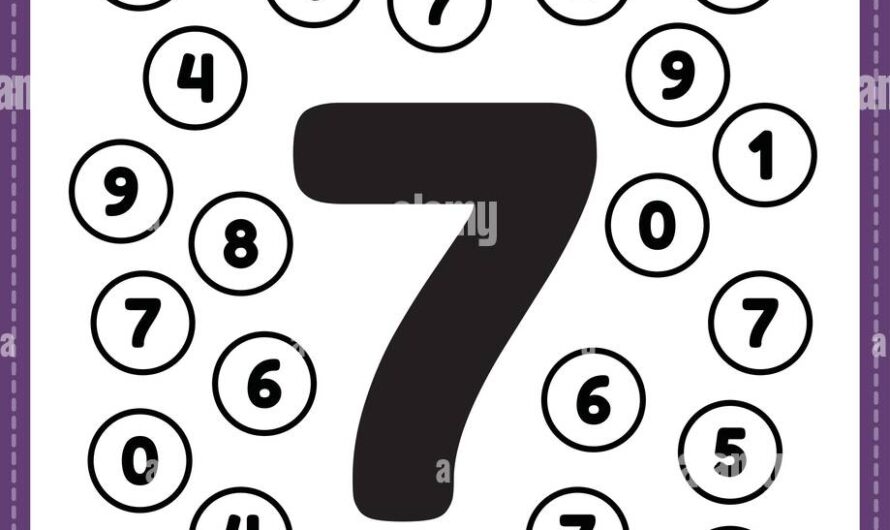 Preschool Number 7 Worksheet