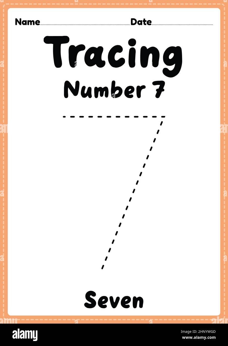 preschool number 7 worksheet