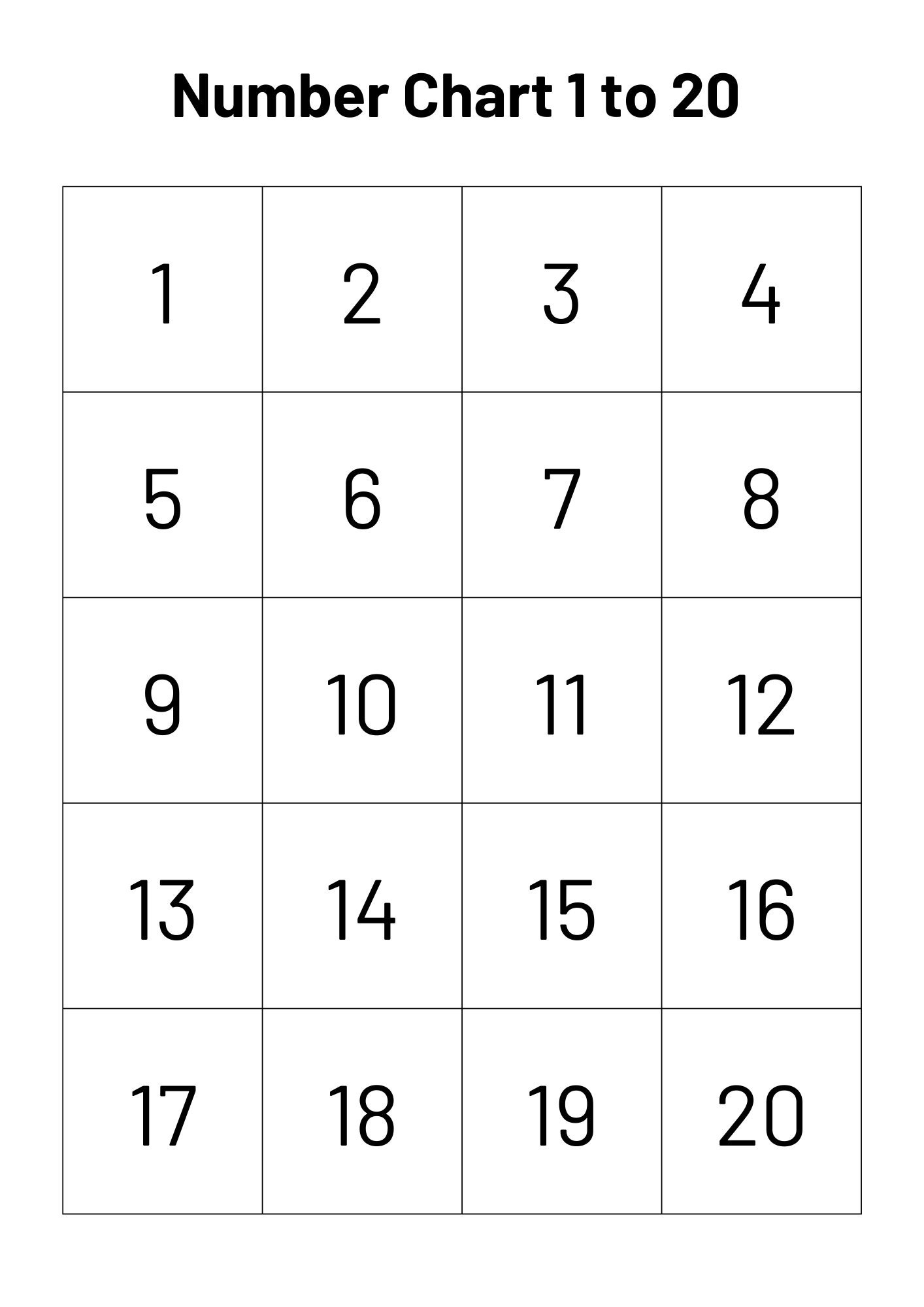 Number Chart 1 20 Teacher Classroom Homeschool Resource digital Download Etsy Israel Number Chart 1 20 Teacher Classroom Homeschool Resource digital Download Etsy Israel