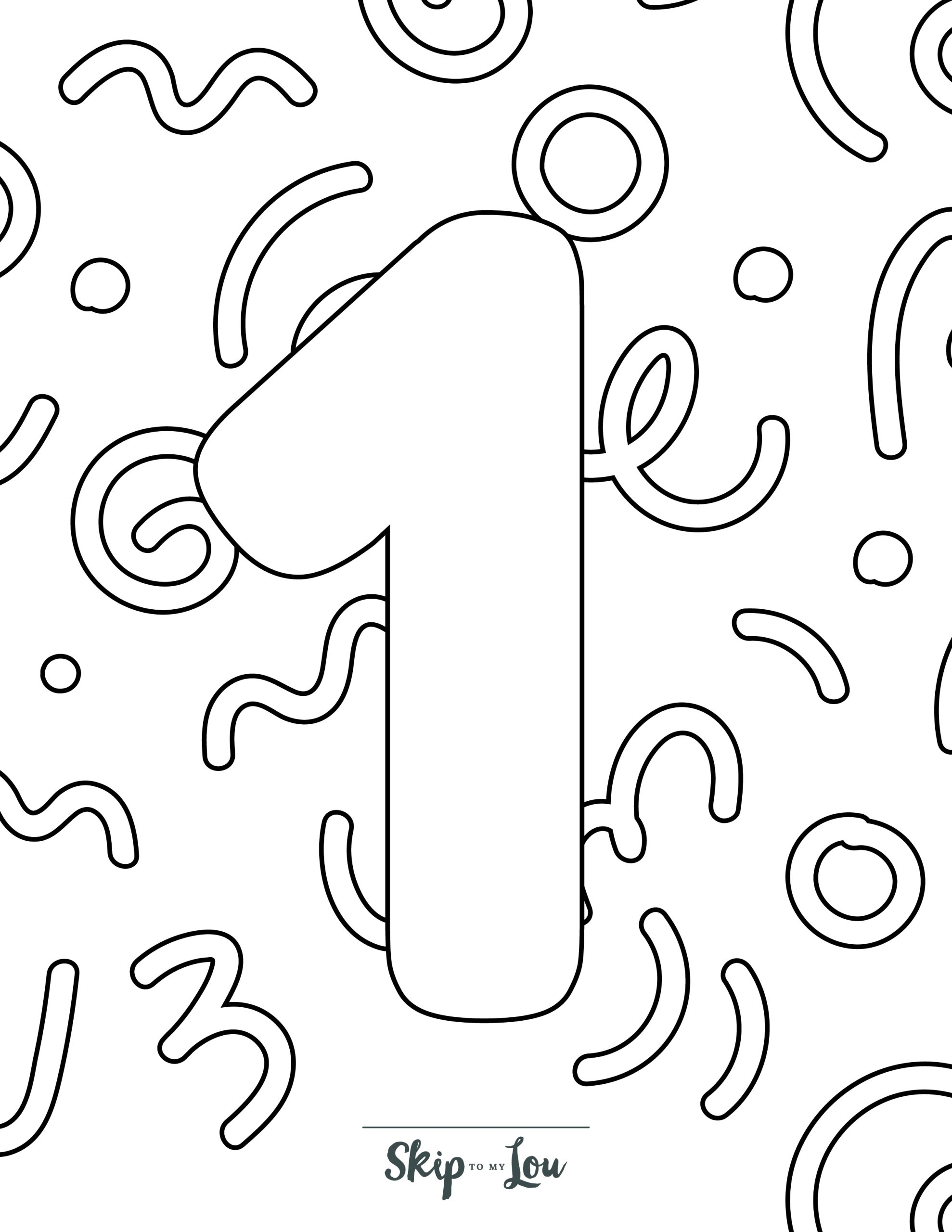 Number Coloring Pages Free Printable Numbers To Color Skip To My Lou Number Coloring Pages Free Printable Numbers To Color Skip To My Lou