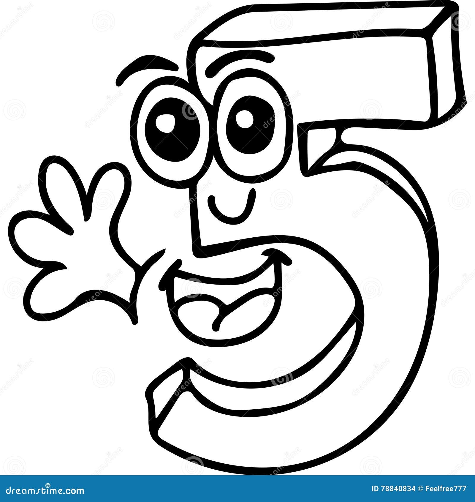 Number Five Kids Coloring Page Stock Illustration Illustration Of Learn Garden 78840834 Number Five Kids Coloring Page Stock Illustration Illustration Of Learn Garden 78840834