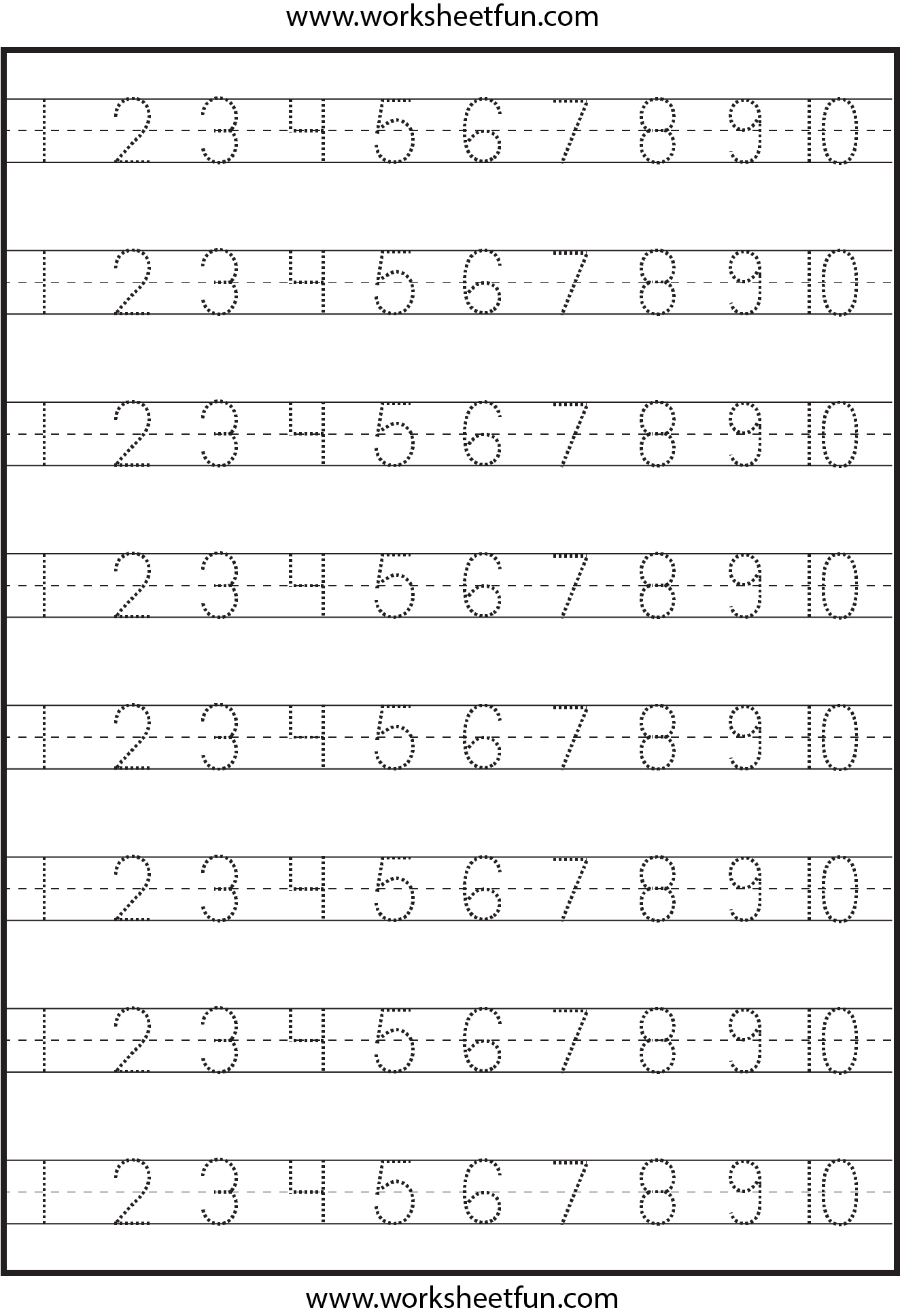 Number Tracing 1 10 Worksheet FREE Printable Worksheets Worksheetfun Number Tracing 1 10 Worksheet FREE Printable Worksheets Worksheetfun