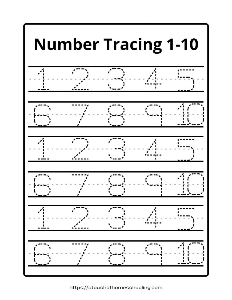 free printable number tracing sheets free printable number tracing sheets
