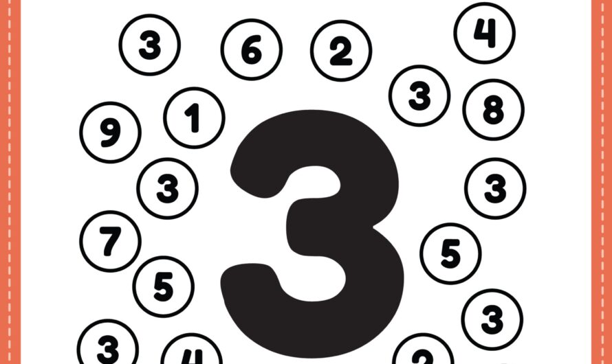 Number 3 Activity Sheets